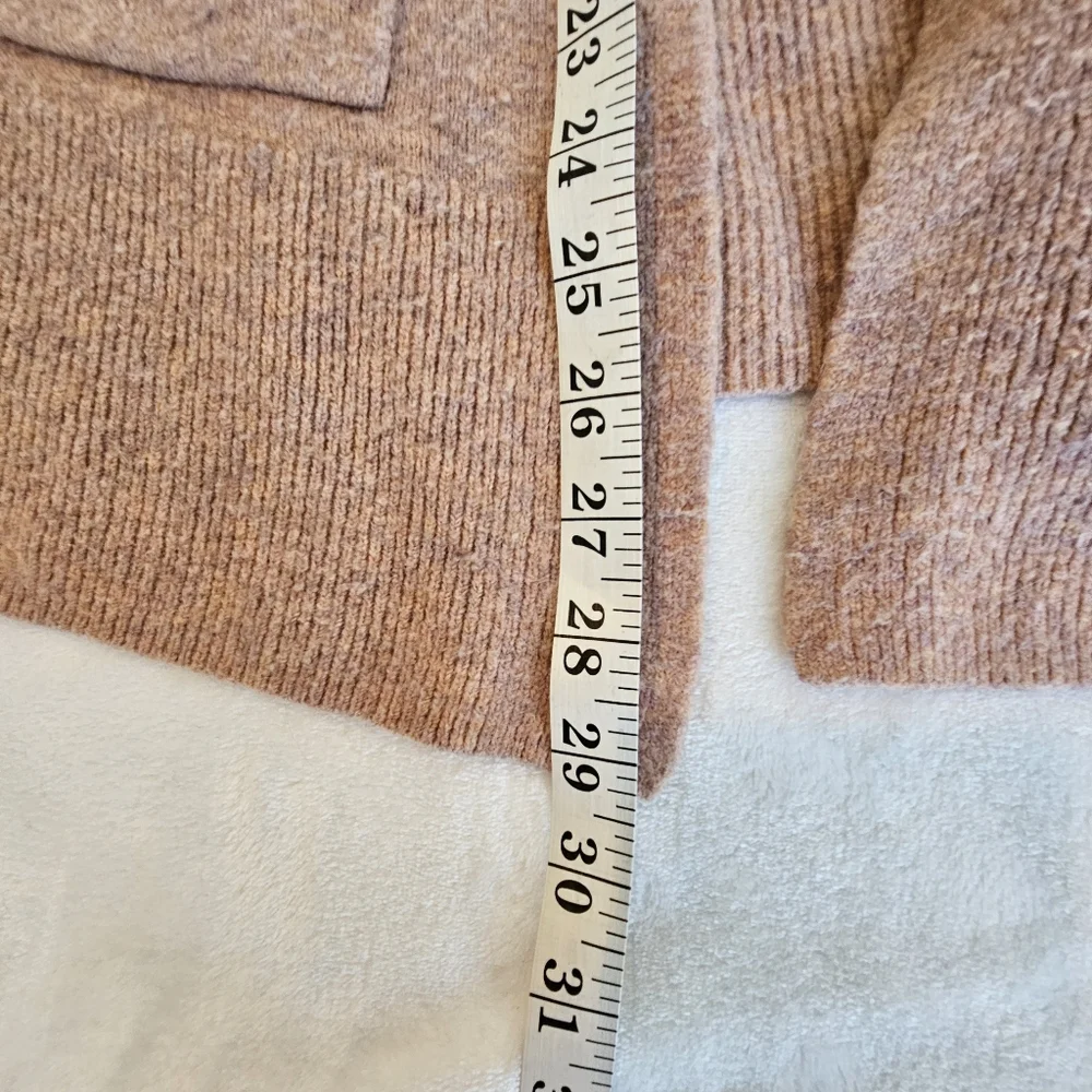 Madewell Pink Merino‎ Wool Aplaca Blend Open Cardiagan Size XS